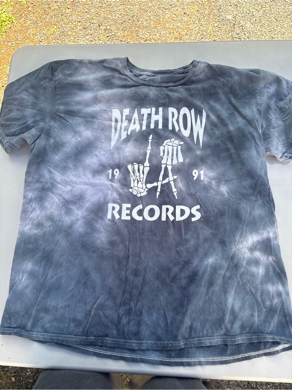 Target Death Row Records Tie-Dye Graphic Tee - Black/Gray